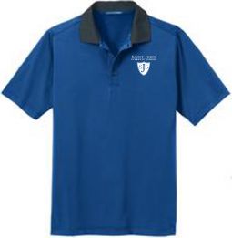 Fine Stripe Performance Polo, Seaport Blue/Navy